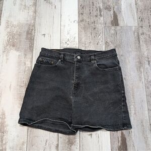 Levi's Vintage Y2K Levi’s 974 black high waist denim jean mom shorts‎ Size 14-12